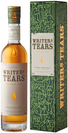 Writers Tears Copper Pot Irish Whiskey - Single Pot Still and Single Malt Blend - Triple Distilled, Non-Peated - Aged in Flame Charred Bourbon Oak Barrels - 70 cl / 700 ml, 40 Percent ABV