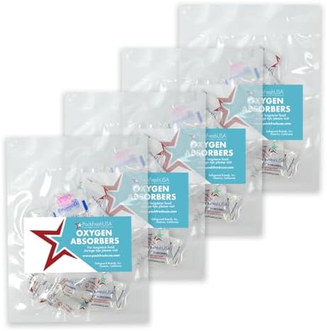 PackFreshUSA: 200 Pack - 10cc Oxygen Absorber Packs - Food Preservation - Long-Term Food Storage Guide Included image 3