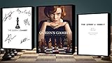  The Queens Gambit Script/Screenplay mit Serien-Poster und Autogrammen, signierter Druck