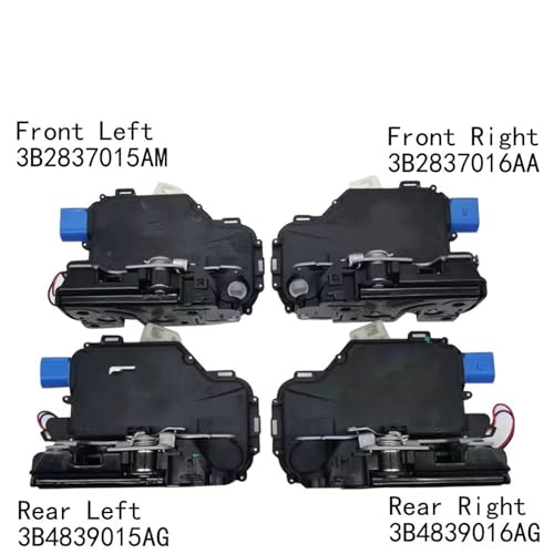 Cerradura delantera derecha RHD para VW Polo T5 y Skoda Fabia con motor de ajuste 3B2837016AA 2