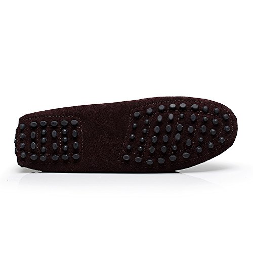 Image of ANUFER Women's Classic Suede Penny Loafers Comfort Handmade Slipper Moccasins