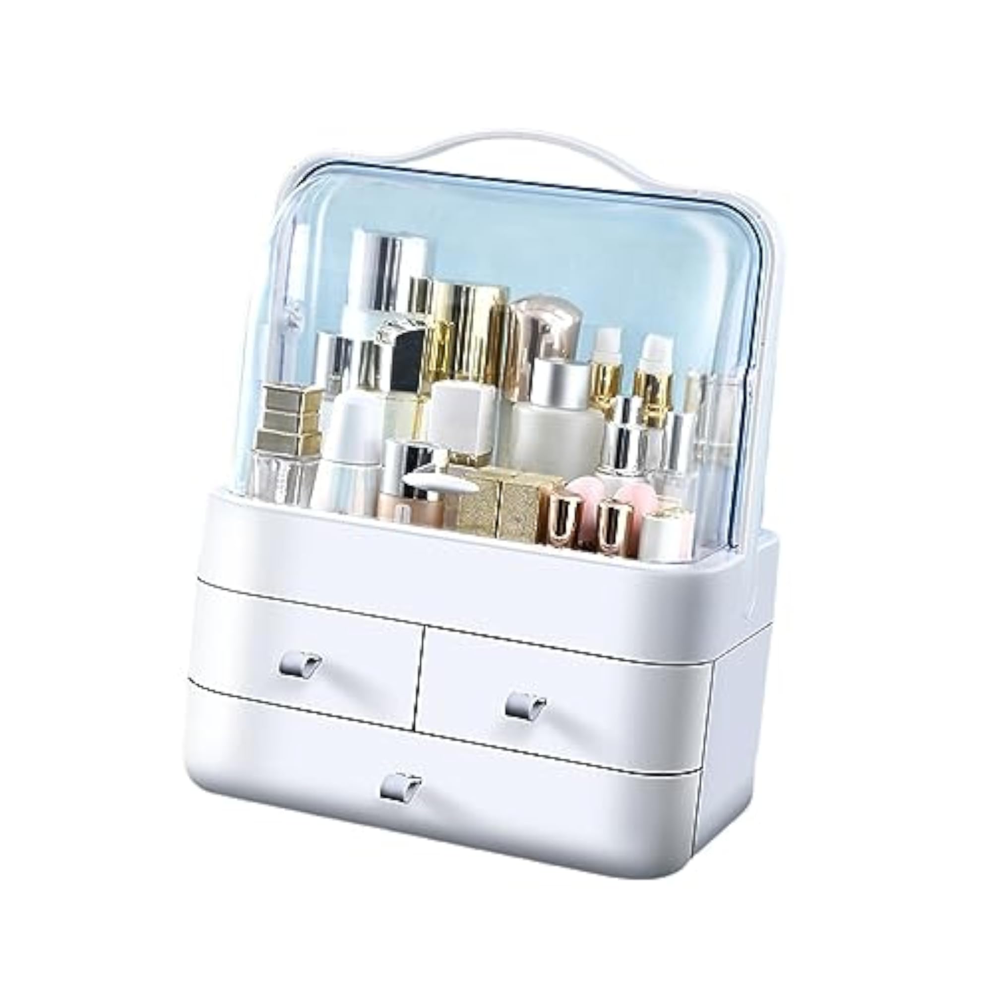 Dustproof Cosmetic Storage Unit for Vanity