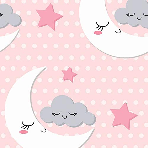 Papel de Parede Lua Fofa