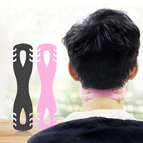 Exceart – Capa de rosto ajustável com 5 peças, alças de orelha, extensor, gancho, capa de rosto, gan