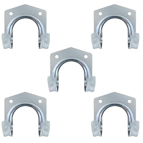 Garden Mile 5pc Steel Large Hooks for Hanging Heavy Duty Garage Storage Durable Shed Hooks for Garden Tools Storage Indoor and Outdoor Wall Hook for Hanging Storage
