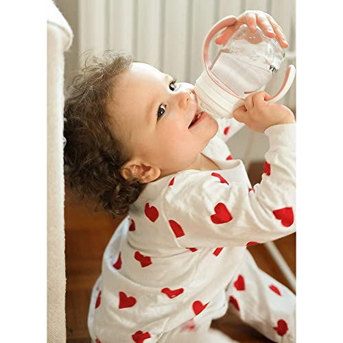 BÉABA - Trinklernbecher - 2 in 1 Babyflasche - Kindertasse mit Strohhalm - 100% dicht - Leicht zu öffnen - Abnehmbare Griffe -Tritan und… – Ansicht 5