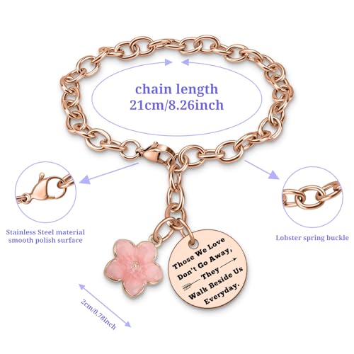Image of DlaeKua Bereavement Gift Bracelet Sympathy Gift for Loss of Mother Father Memorial Gifts for Loss of Husband Sister Remembrance Gifts