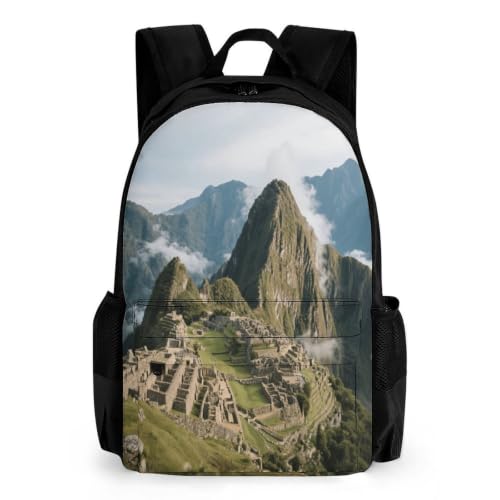 WIMMY Machu Picchu Ruins Travel Laptop Backpack Casual Daypack