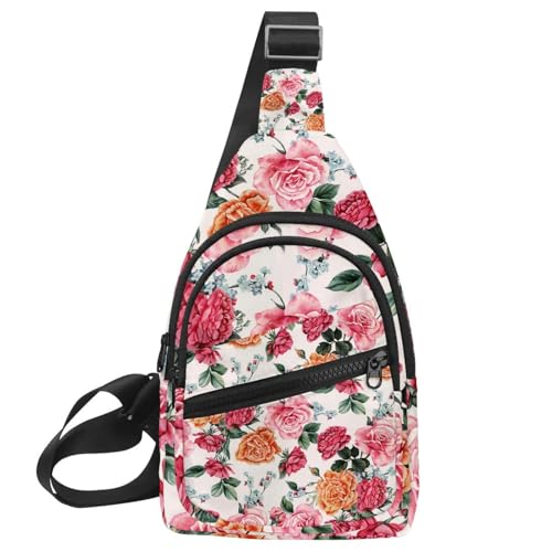 Sac à bandoulière rose et sac à dos de voyage randonnée multicolore 30x18cm