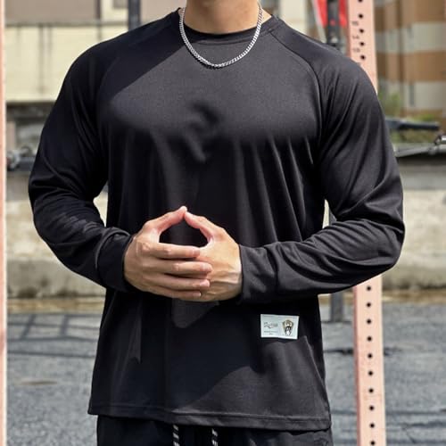 Men's Gym Workout Muscle T Shirts Long Sleeve Lightweight Running Athletic Tops Mesh Breathable Quick Dry Rash Guard3