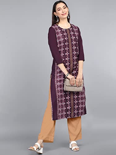Image of Vaamsi Women Crepe Regular Kurta