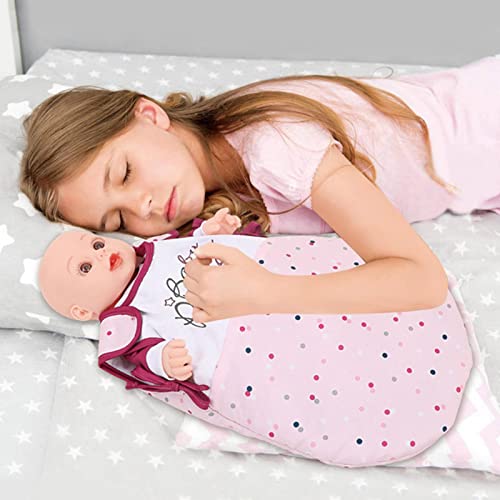 Weiche Vinylpuppe für Kinder, Realistische und süße Neugeborene Puppe mit großen Augen und niedlichem Gesicht, Puppenset… – Bild 7