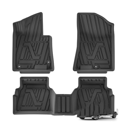 Coche Alfombra Protectora Alfombrilla Suelo Coche TPE Juego Almohadillas Impermeables Todo Tipo Clima Accesorios Negros 3 Uds para Hyundai para Sonata 2020-2025 2026