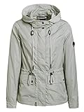 khujo stefania blau Leicht glänzendes Material khujo Damen Jacke Debby Übergangsjacke Sommerjacke Cape (S, Ice-Green)