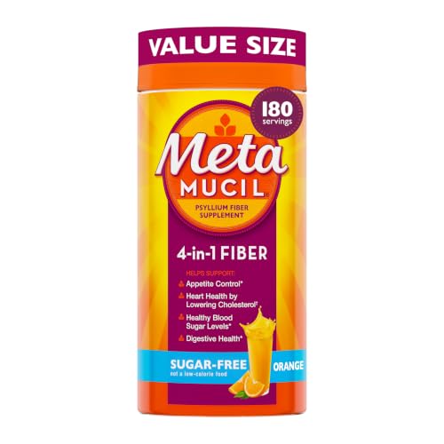 Metamucil 4-in-1 Psyllium Husk GLP-1 Friendly...