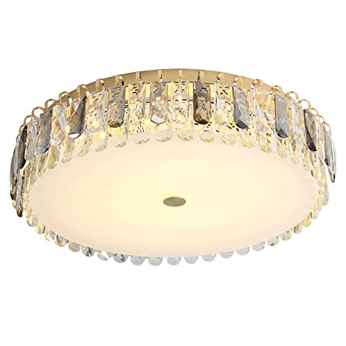 Plafonnier LED moderne rond 36W encastré avec intensité variable pour chambre et cuisine