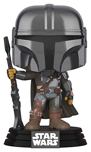 Image of Funko Pop! Star Wars: The Mandalorian - Mandalorian (Chrome), Amazon Exclusive