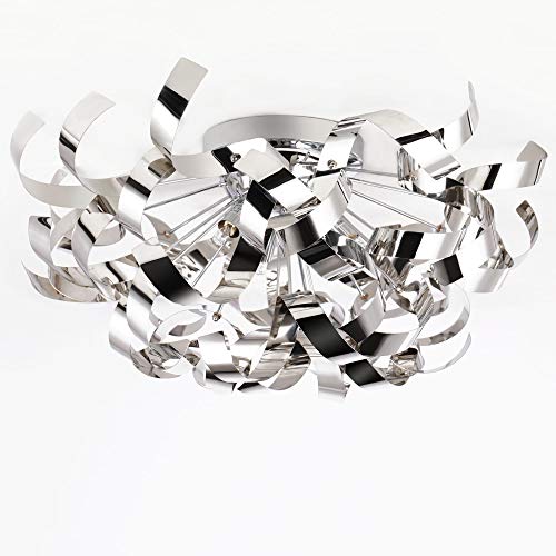 Preisvergleich Produktbild SPARKSOR 3x40W G9 Lampen Moderne Spiralform Edelstahl Pailletten Deckenleuchte