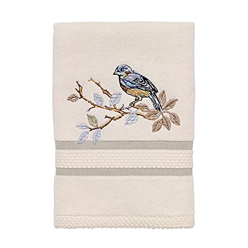 Avanti Linens - 3Pc Towel Set, Soft & Absorbent Cotton Towels (Love Nest Collection, Ivory) #TOP2