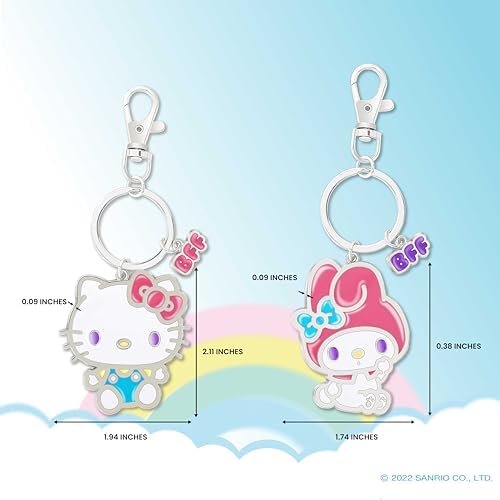 Amazon.co.jp: ハローキティ キーホルダー BFF 2個セット マイメロディ