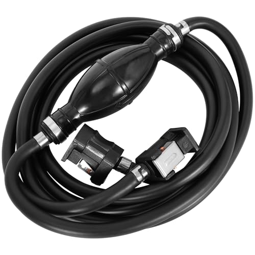 Image of 1 /4'' 6mm Fuel Line Assembly 10ft Marine Boat Fuel Line Outboard Primer Bulb Assembly with Connector Compatible with Outboard Motors