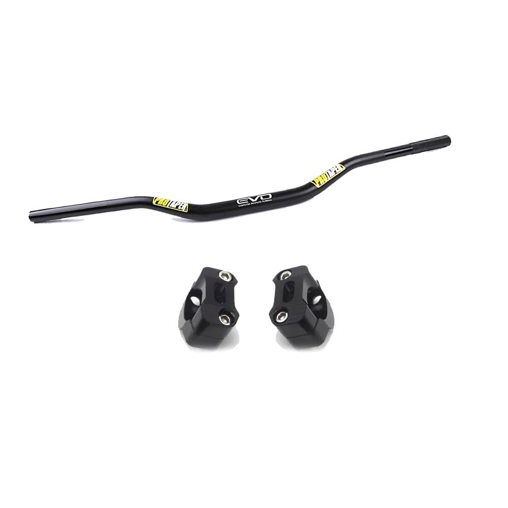 Vagary Aluminum Alloy Universal Pro (Taper) Handlebar Fat Bat wtih Pair Clamps Handle bar Hand Guard (Universal For Bike)