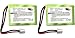 2-Pack ZZcell Battery for Dogtra Receiver BP20R, 200NCP, 202NCP, 280NCP, 282NCP, 300M, 302M, 7000M, 7002M, EF-3000 Old, YS-200 Remote Controlled Dog Training Collar