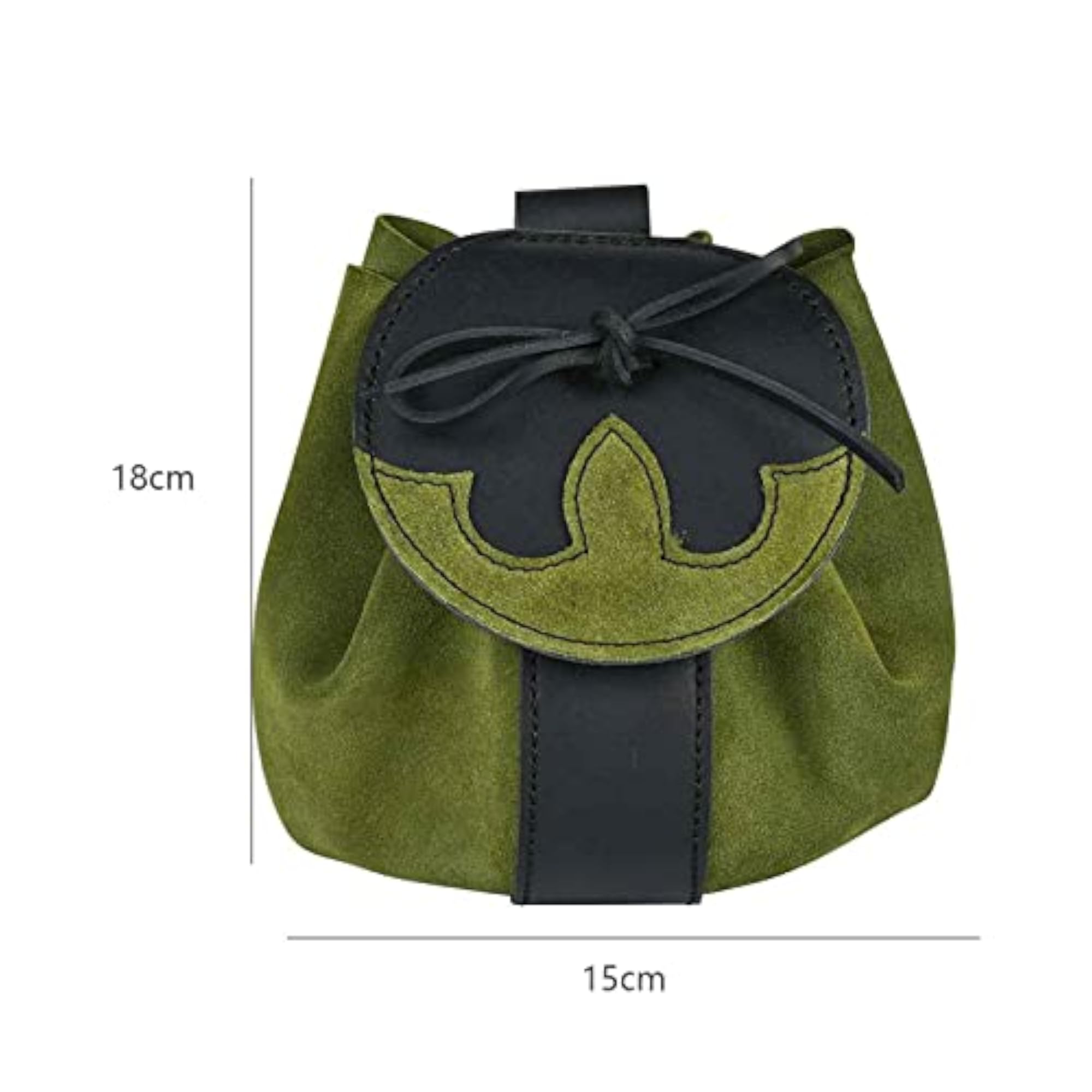 Renaissance Belt Pouch Purse Vintage Trinket Bag Medieval Green