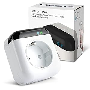 TH70 WiFi-Steckdosenthermostat – Intelligentes WLAN-Thermostat (230 V / 3450 W) mit App-Steuerung, Sprachsteuerung (Alexa & Google), 7-Tage-Programm & Frostschutz – für Heizungen & Elektrogeräte