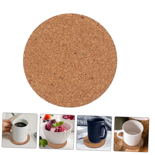 Sous-verres ronds liège antidérapants dessous de table - 8