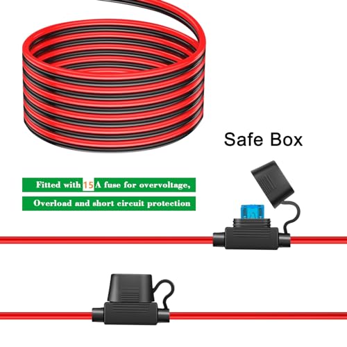 Image of 10900027 Fridge Freezer Wiring Kit and Threaded Socket Mount for Quick Installation onto 12V Battery Compatible with 12Volt Fridge Freezers