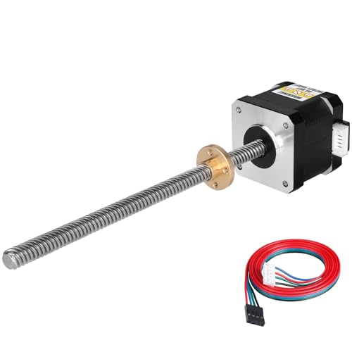 Moteur pas à pas Nema 17 bipolaire vis TR8x8 axe Z 350mm pour robotique et CNC DIY