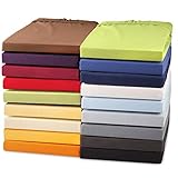 das Qualitäts Betttuch ist für Topper, Toppermatratzen und Topperauflagen bei Boxspringbetten mit einer Höhe von ca. 8 - 12 cm perfekt geeignet