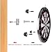 Aifeier ET Dartboard Bracket Hanging Dartboards Mounting Hardware Kit for Dart Games (2 Set)
