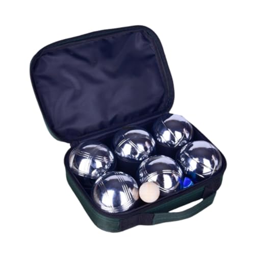 Baoblaze Bola de de 73 mm con Estuche de Transporte, Juguete Interactivo para Jugar al Libre en el jardín, para niños y Adultos, 6 Piezas