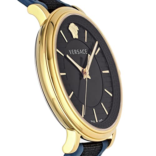 Versace] VE5A01521 V-CIRCLE V-Circle Black Dial Stainless