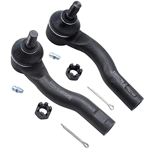 Image of Detroit Axle - Front 6pc Steering Knuckles Kit for Ford Fusion Lincoln MKZ Mercury Milan, Steering Knuckle & Wheel Bearing Hubs Lower Rearward Control Arms w /Ball Joint Outer Tie Rods Replacement