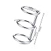 Boao 20 Pieces 3 Ring Metal Loose Leaf Binders Book Rings Snap Split Hinged with 20 mm Inner Diameter for DIY Travel Diary, Photo Album, Binding Spines Combs (Silver)
