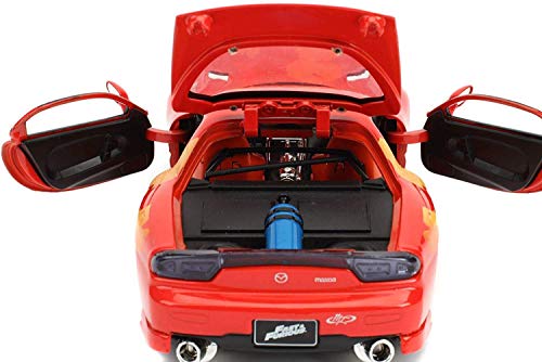 Jada Toys Fast & Furious 1:24 Orange JLS Mazda RX-7 miniatura 4
