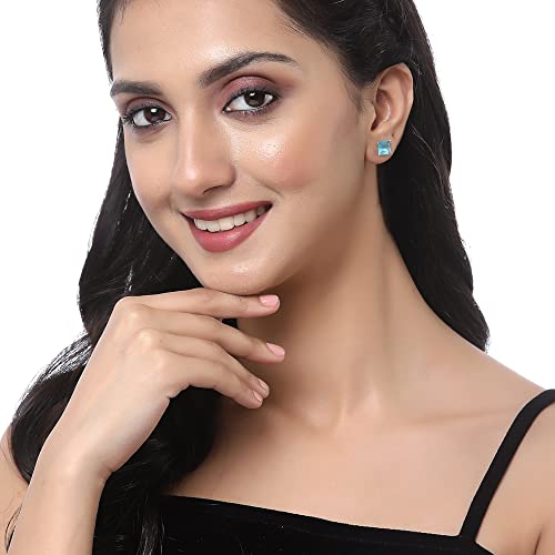 Gold-Plated Multi-color 5 In 1 Interchangeable Stud Style Jewellery