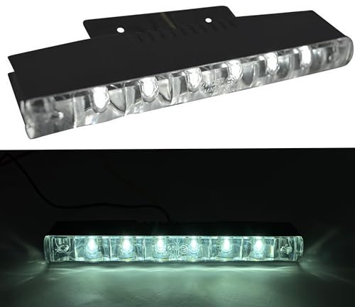 Alchemy Parts Motorrad-LED-Tagfahrlichtleiste | Markierungslicht | 12cm Länge, 6 LEDs | Ideal für Sports Tourer, Cruiser und Adventure-Motorräder