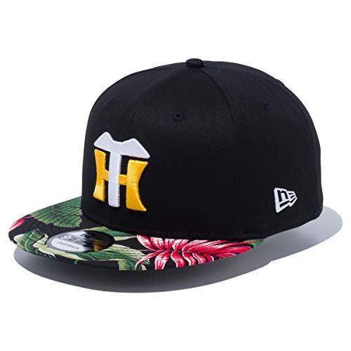 [ニューエラ] メンズ レディース ベースボールキャップ 9FIFTY NPB カスタム 阪神タイガース ブラック ブラックボタニカルバイザー