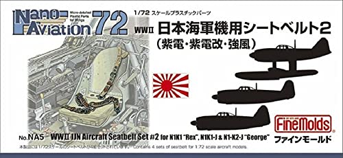 Ceintures de sécurité 1/72 FineMolds NA5 pour un cockpit ultra détaillé de N1K2