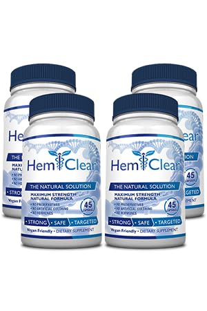 - for Hemorrhoids - Vegan, 100% Natural Formula for Hemorrhoid Relief & Vascular Health - Maximum Strength, 45 Count (Pack of 4)