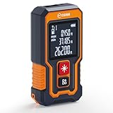 Laser Measuring Tool 262Ft, CIGMAN Pocket-Size Digital Laser Tape Measure, Mini Rechargeable Laser Measure with High Accuracy, 4 Units Ft/Ft+in/in/M, Backlit LCD, Length/Area/Volume/Pythagorean Mode