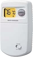 Emerson 1E78-140 Non-Programmable Thermostat: Heat-Only Single-Stage, Backlit Display, ±1°F Precision Control, White