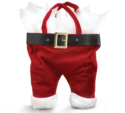 Santa Claus Pant Suit Christmas Gift Bags (Set of 4)