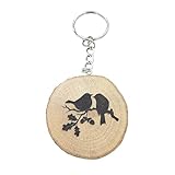 Bois de haute qualité : le porte-clés est fabriqué en bois exquis de la plus haute qualité, ce qui assure non seulement la robustesse, mais aussi une esthétique naturelle et attrayante.