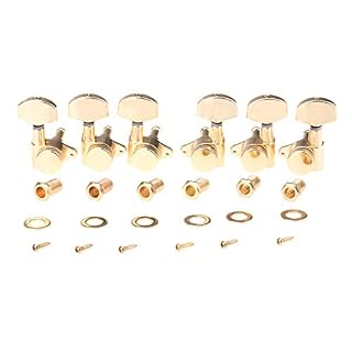 Musiclily Pro 3R3L Guitare Locking Tuners Mécaniques à Blocage pour Epiphone Les Paul Style, Doré - Les Beatles, Paul McCartney, John Lennon, RIngo Starr, George Harrison