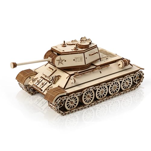 Foyucool 3D Wooden Tank Puzzle image
